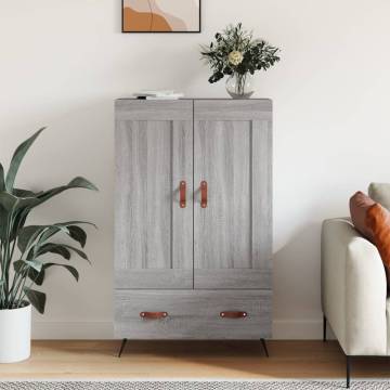 Stylish Highboard Grey Sonoma 69.5x31x115 cm | Hipo Market