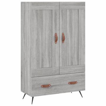 Stylish Highboard Grey Sonoma 69.5x31x115 cm | Hipo Market