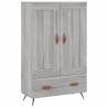 Stylish Highboard Grey Sonoma 69.5x31x115 cm | Hipo Market