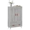 Stylish Highboard Grey Sonoma 69.5x31x115 cm | Hipo Market