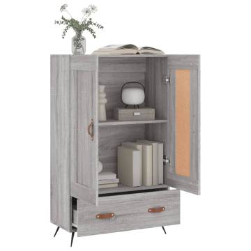 Stylish Highboard Grey Sonoma 69.5x31x115 cm | Hipo Market