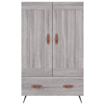 Stylish Highboard Grey Sonoma 69.5x31x115 cm | Hipo Market