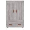 Stylish Highboard Grey Sonoma 69.5x31x115 cm | Hipo Market