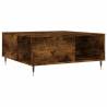 Elegant Smoked Oak Coffee Table - 80x80 cm | Hipomarket