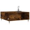 Elegant Smoked Oak Coffee Table - 80x80 cm | Hipomarket