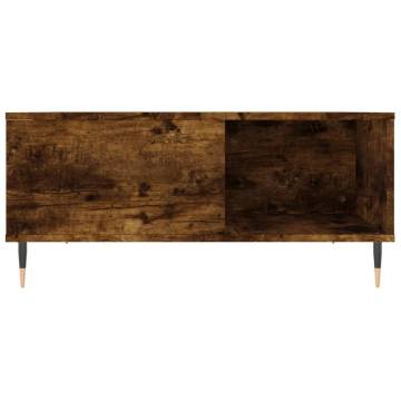 Elegant Smoked Oak Coffee Table - 80x80 cm | Hipomarket