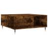 Elegant Smoked Oak Coffee Table - 80x80 cm | Hipomarket