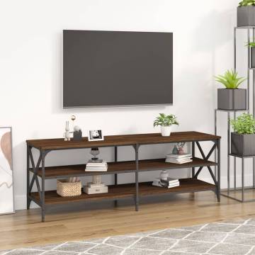 TV Cabinet Brown Oak - Stylish Engineered Wood Stand | HipoMarket