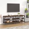 TV Cabinet Brown Oak 140x40x50 cm Engineered Wood Colour brown oak Quantity in Package 1 