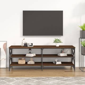 TV Cabinet Brown Oak - Stylish Engineered Wood Stand | HipoMarket