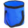 Folding Buckets 2 pcs Blue 20 L PVC - Space Saving & Versatile