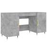 Stylish Concrete Grey Desk - 140x50x75 cm | HipoMarket