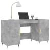 Stylish Concrete Grey Desk - 140x50x75 cm | HipoMarket