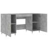 Stylish Concrete Grey Desk - 140x50x75 cm | HipoMarket