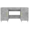 Stylish Concrete Grey Desk - 140x50x75 cm | HipoMarket