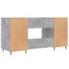 Stylish Concrete Grey Desk - 140x50x75 cm | HipoMarket