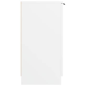 Stylish White Shoe Cabinet - 59x35x70 cm Engineered Wood