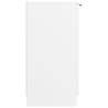 Stylish White Shoe Cabinet - 59x35x70 cm Engineered Wood