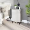 Bedside Cabinet White 40x35x70 cm Engineered Wood Colour white Quantity in Package 1 