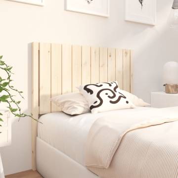 Stylish Solid Wood Pine Bed Headboard | 105.5x4x100 cm