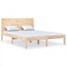 Solid Wood King Size Bed Frame - 150x200 cm | HipoMarket