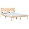 Solid Wood King Size Bed Frame - 150x200 cm | HipoMarket