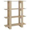 Book Cabinet & Room Divider in Sonoma Oak - 100x30x123.5 cm