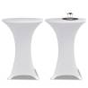 Standing Table Cover Ø70cm White Stretch 2 pcs Colour white Size 70 cm Quantity in Package 2 