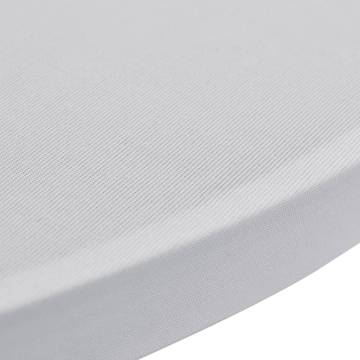 White Stretch Standing Table Covers Ø70cm - 2 pcs | Hipo Market