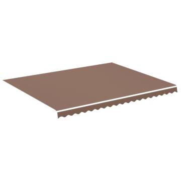 Replacement Fabric for Awning Brown 4.5x3.5 m | Hipo Market