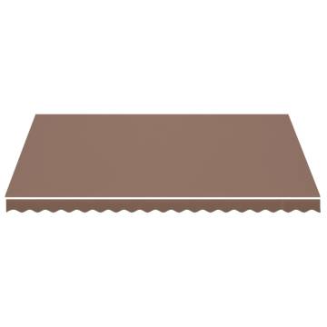 Replacement Fabric for Awning Brown 4.5x3.5 m | Hipo Market