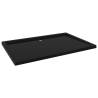 Black Rectangular ABS Shower Base Tray 80x120 cm | Hipomarket