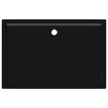 Black Rectangular ABS Shower Base Tray 80x120 cm | Hipomarket