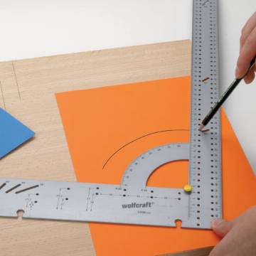 wolfcraft Universal Square 500 mm - Precision Carpentry Tool