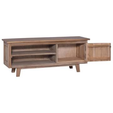 Solid Teak Wood TV Cabinet - 100x30x40 cm | Hipomarket