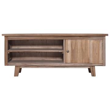 Solid Teak Wood TV Cabinet - 100x30x40 cm | Hipomarket