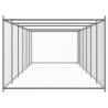 Dog Cage with Door Grey - Durable Galvanised Steel 12x2x1.5m