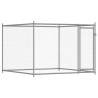 Dog Cage with Door Grey - Durable Galvanised Steel 12x2x1.5m