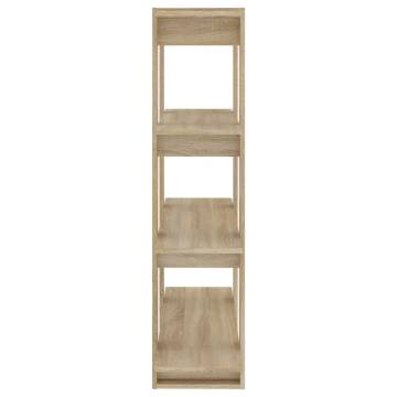 Book Cabinet & Room Divider in Sonoma Oak - 100x30x123.5 cm