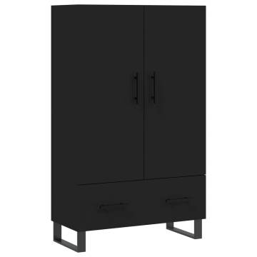 Stylish Highboard Black 69.5x31x115 cm - Hipomarket UK