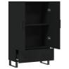 Stylish Highboard Black 69.5x31x115 cm - Hipomarket UK