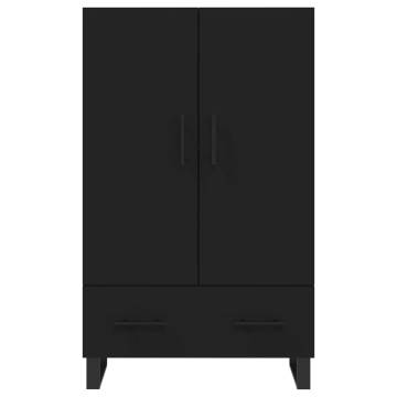 Stylish Highboard Black 69.5x31x115 cm - Hipomarket UK