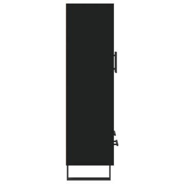 Stylish Highboard Black 69.5x31x115 cm - Hipomarket UK