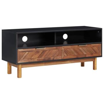 Stylish Acacia Wood TV Cabinet - 100x35x45 cm | Hipo Market