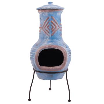 RedFire Colima Clay Fireplace - Sea Blue/Red | Hipomarket UK