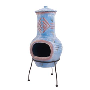 RedFire Colima Clay Fireplace - Sea Blue/Red | Hipomarket UK