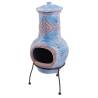 RedFire Colima Clay Fireplace - Sea Blue/Red | Hipomarket UK