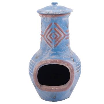 RedFire Colima Clay Fireplace - Sea Blue/Red | Hipomarket UK