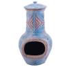 RedFire Colima Clay Fireplace - Sea Blue/Red | Hipomarket UK