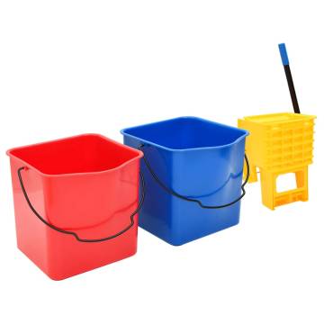 Efficient Cleaning Trolley with Buckets & Wringer | HipoMarket